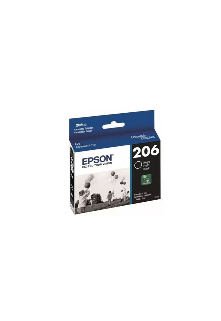 Cartucho de Tinta Epson Modelo 206 Color Negro Original-1