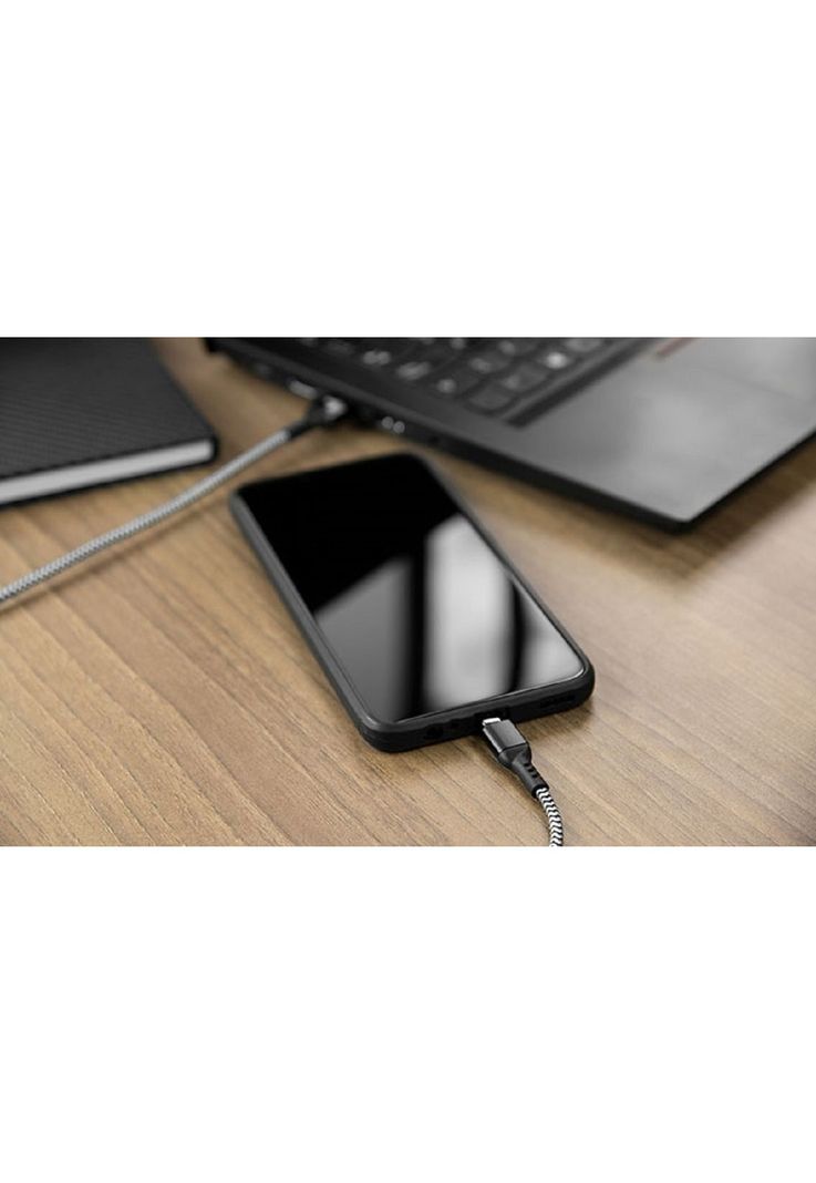 Cable trenzado con conector Tipo C macho a USB 2.0 A macho-1