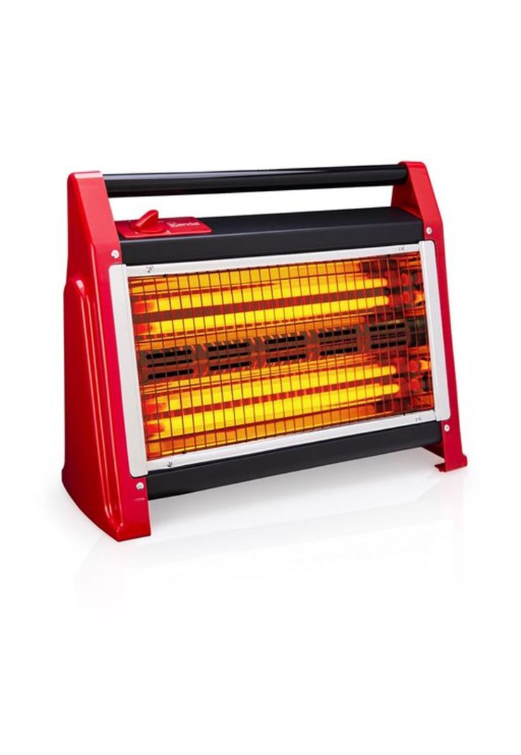 Calefactor Eléctrico Cuarzo KC-160AS Kendal Rojo-0