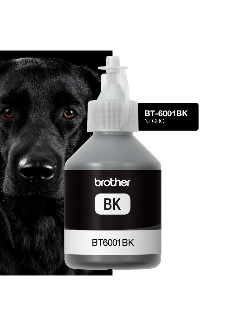 Tinta Botella Brother Bt6001bk Negro 108ml 6000pag-1