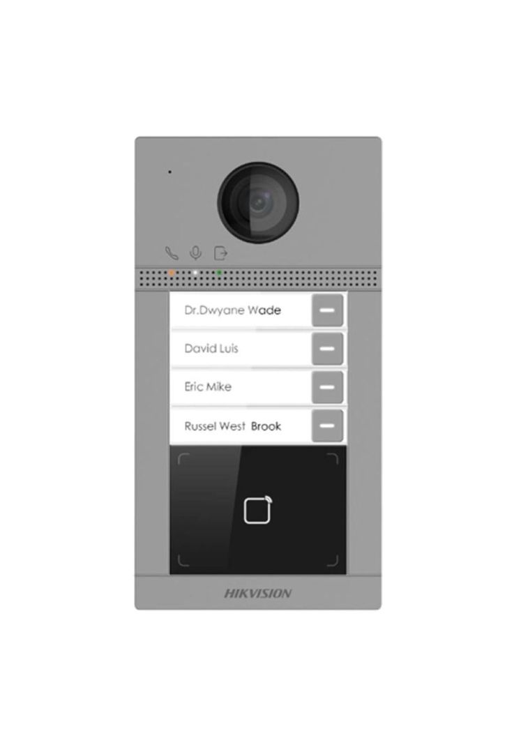 VideoPortero IP Hikvision 4 botónes 2MP HD Wifi PoE-0