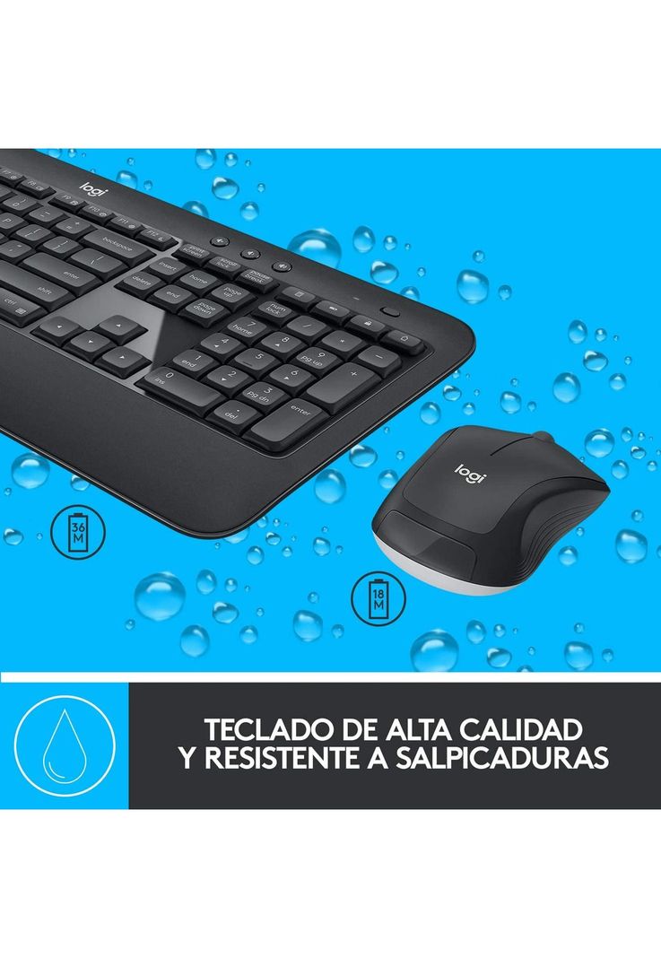Teclado + Mouse Inalámbrico Logitech MK540 Advanced USB-2