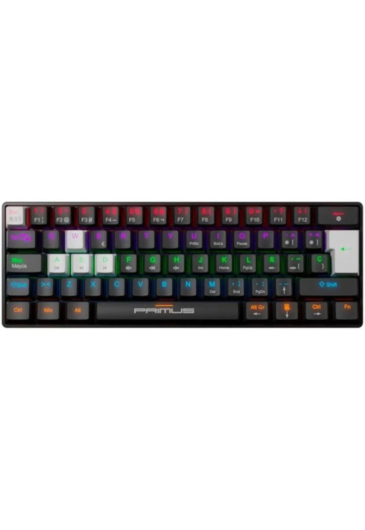Teclado Primus BALLISTA61T Wired Retroiluminado USB-C Negro-0