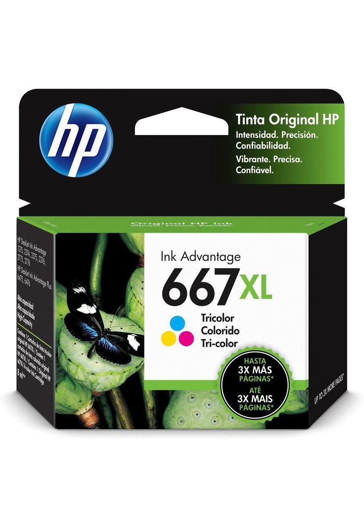 Cartucho de tinta HP 667XL 330 páginas Tricolor-0