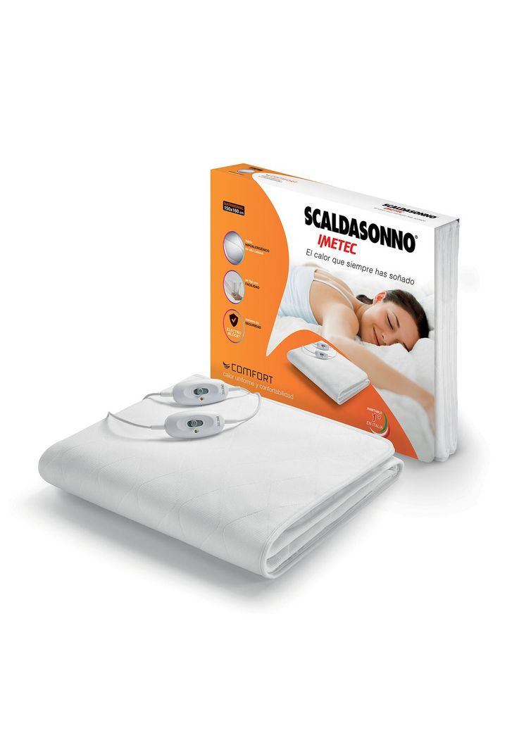 CalientaCama Comfort Scaldasonno 2 Plazas 150x160 cm Blanco-0