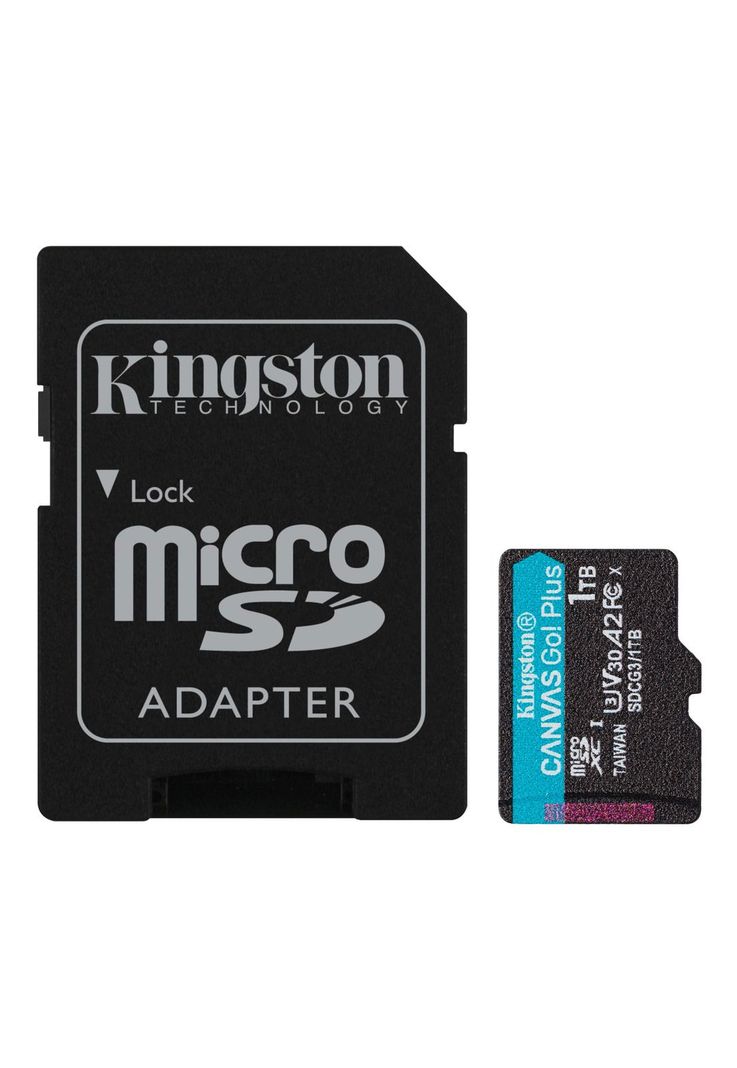 Tarjeta MicroSD Kingston Canvas Go! Plus 1TB Adaptador SD-2