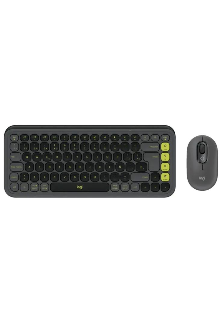 Kit Logitech Pop Icon Teclado + Mouse Inalámbrico BT Grafito-0