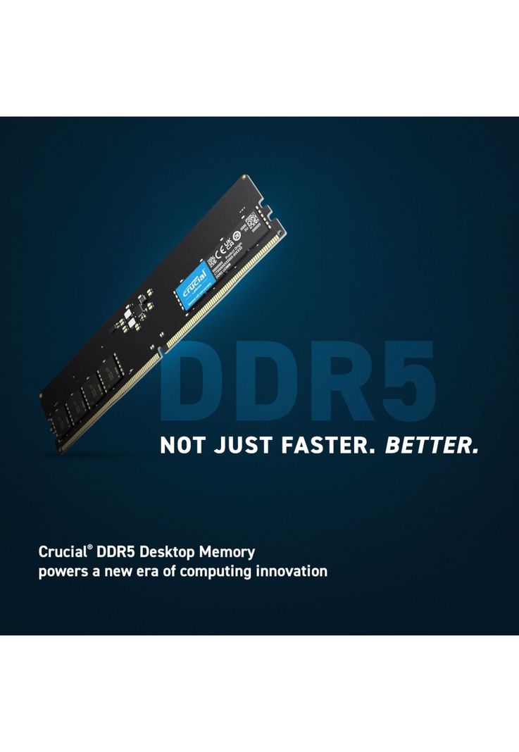 Memoria RAM Crucial de 16GB DDR5 5600MHz CL46 1.1V DIMM-1