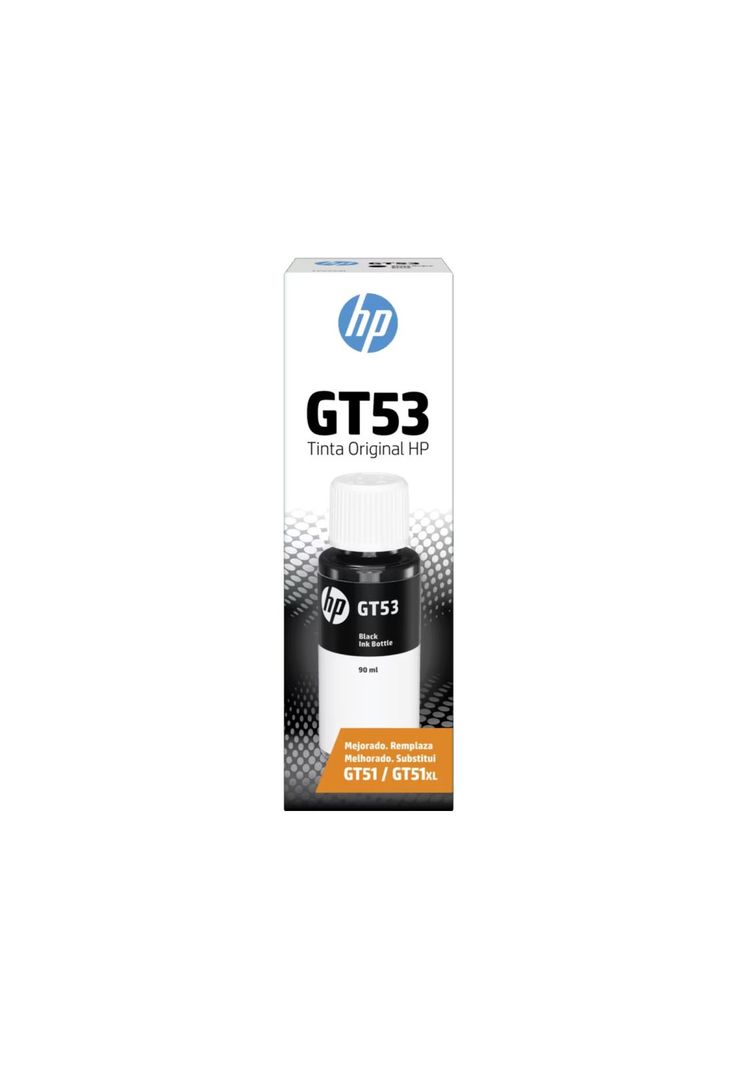 Botella de Tinta HP GT53 Negro Original 90 ml-0