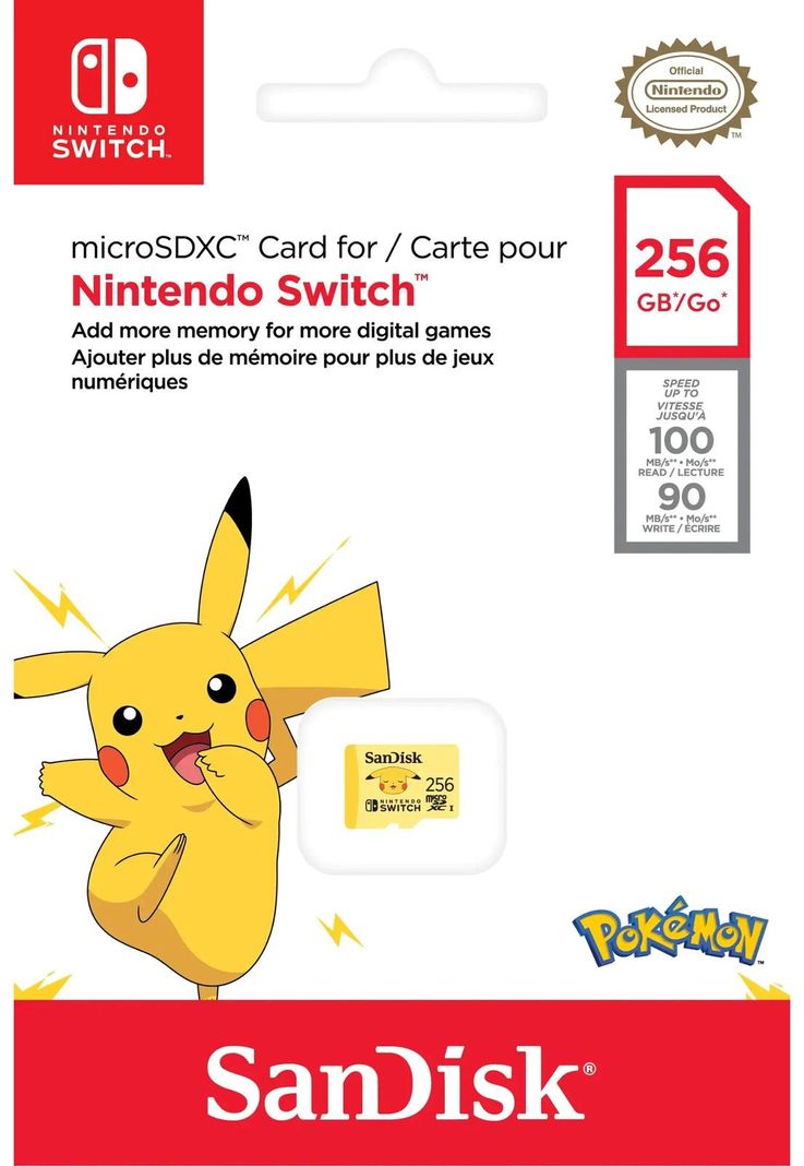 Tarjeta MicroSD SanDisk Pokémon de 256GB-3