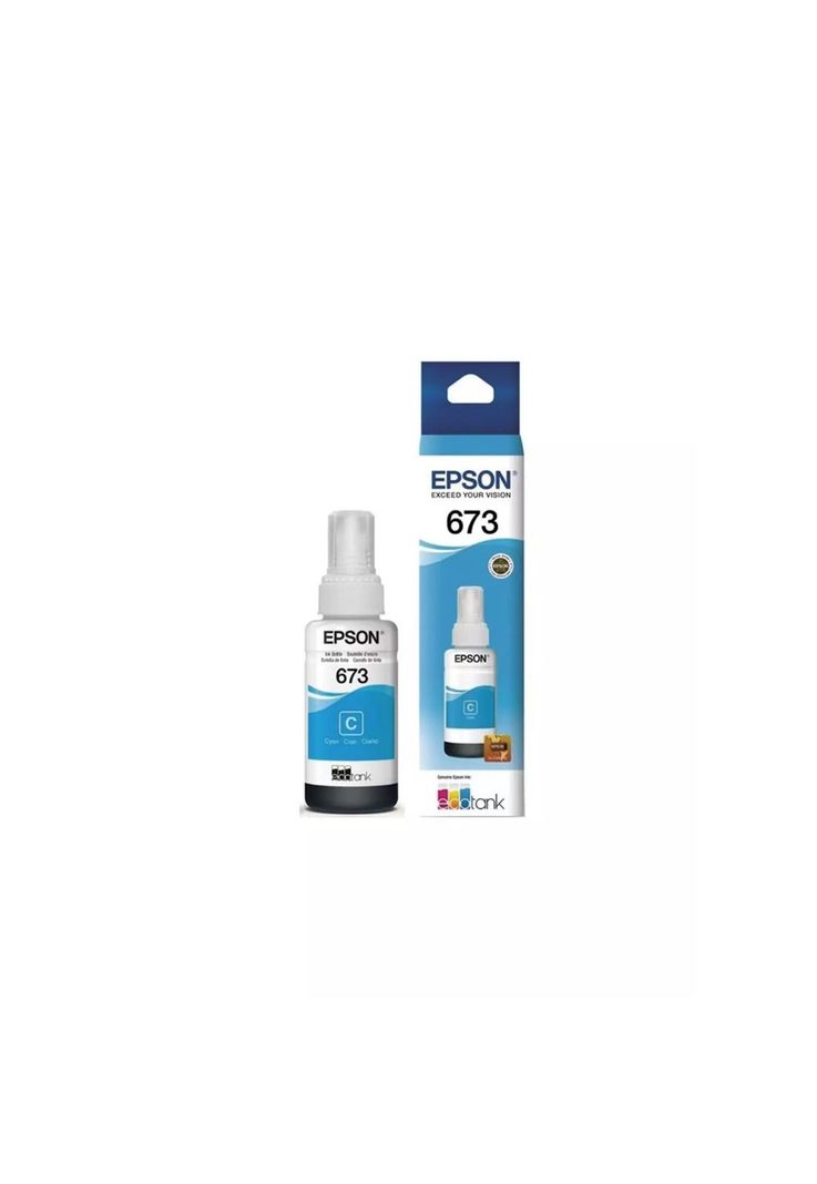 Tinta Botella Epson T673 Ecotank 70ml Cyan Diseno 2