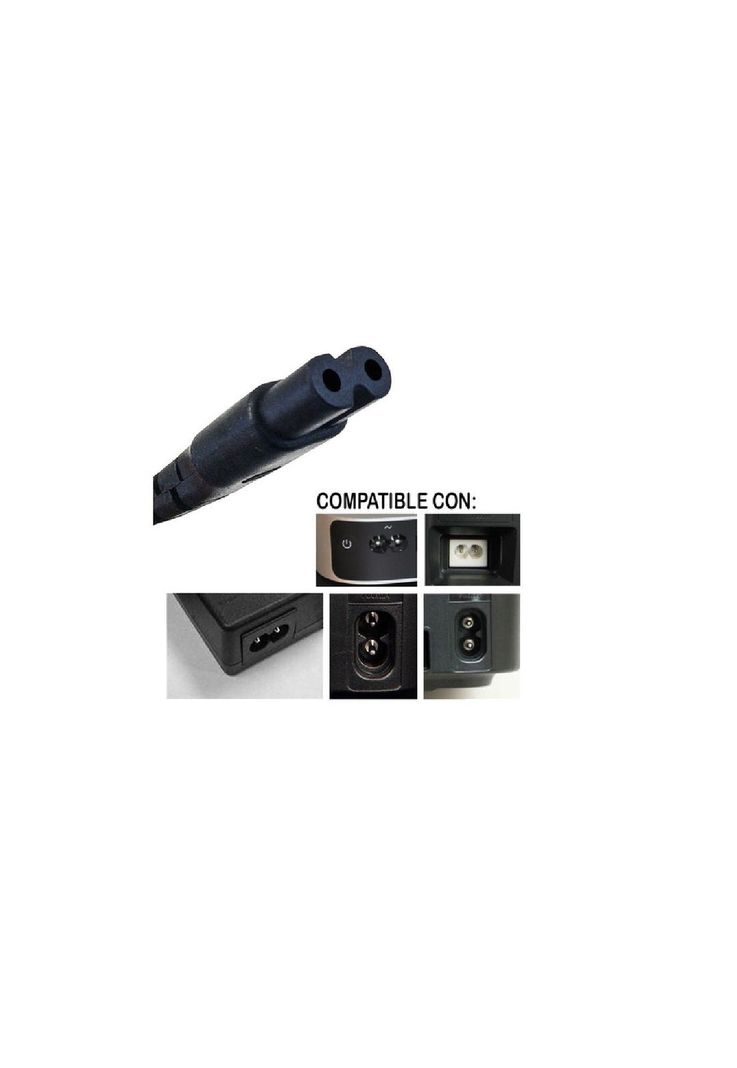 Cable de Poder Tipo 8 Enchufe Nacional 1.8mts Ulink-1