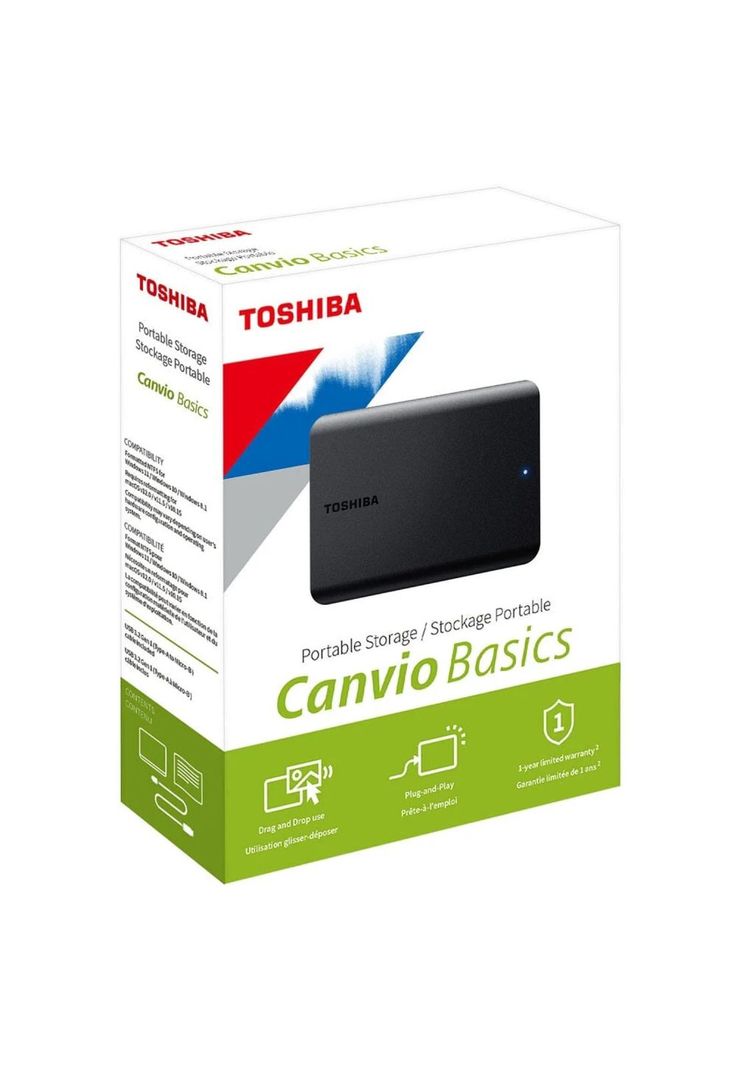 Disco Duro Externo Toshiba Canvio Basics 4TB USB 3.0 Negro-2