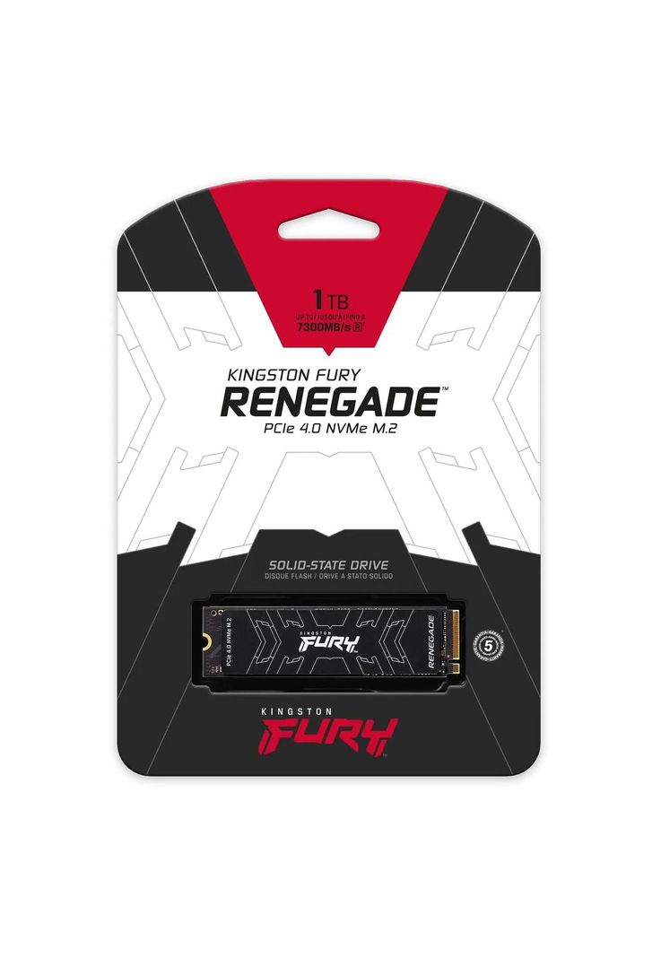 Unidad Estado Sólido 1TB Kingston FURY Renegade PCIe 4.0 NVMe M2-2