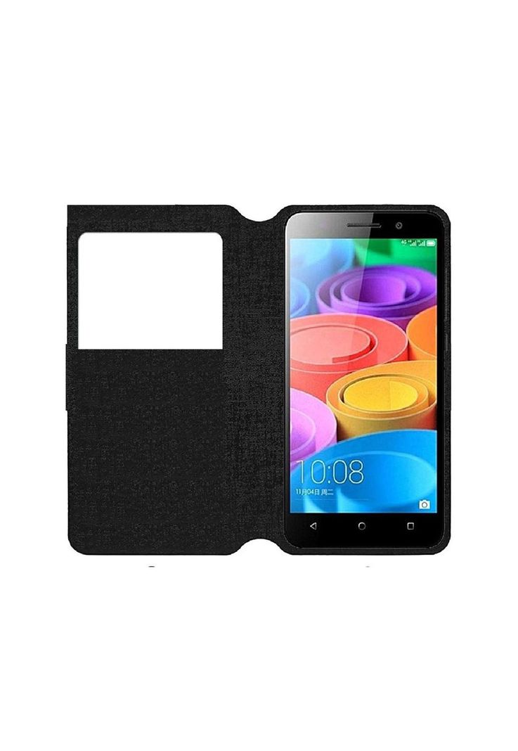 Funda Carcasa Huawei Honor 4X Flip Cover Negro HUAWEI-0