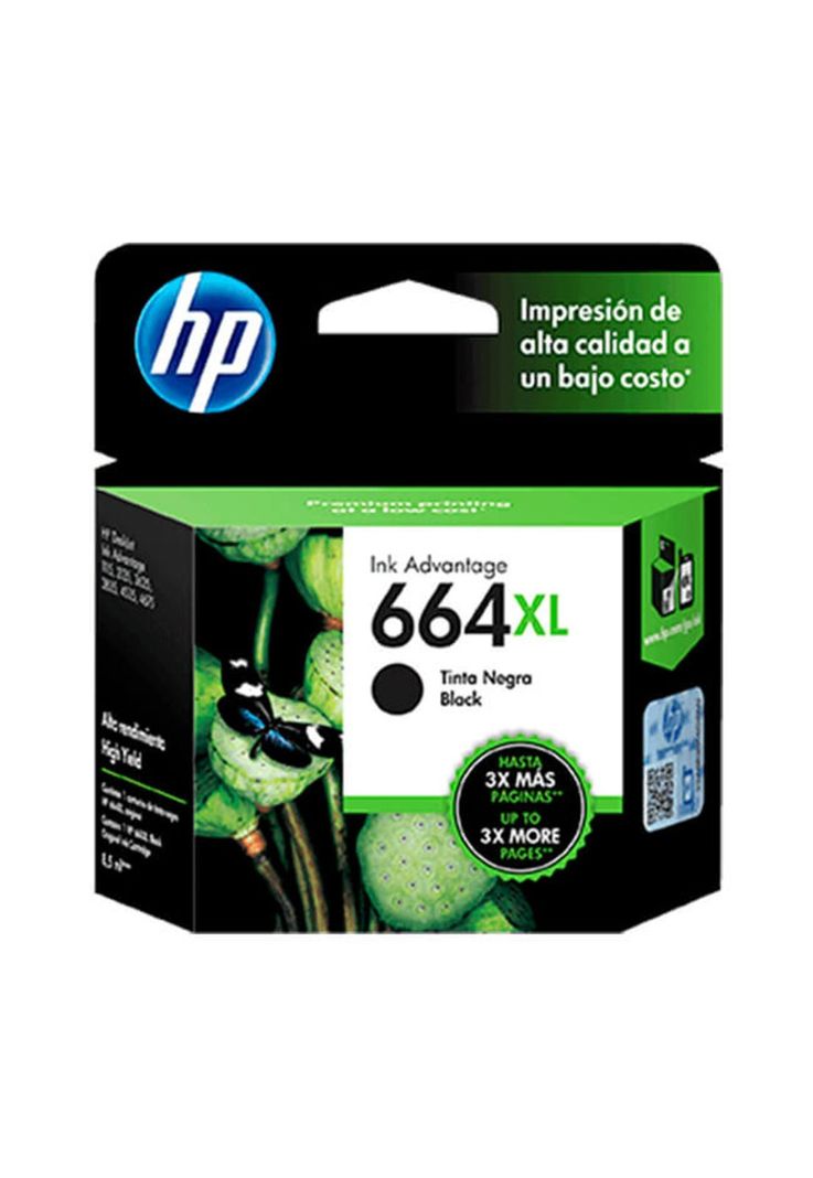 Cartucho Tinta HP 664XL 480 páginas Negro Original-0