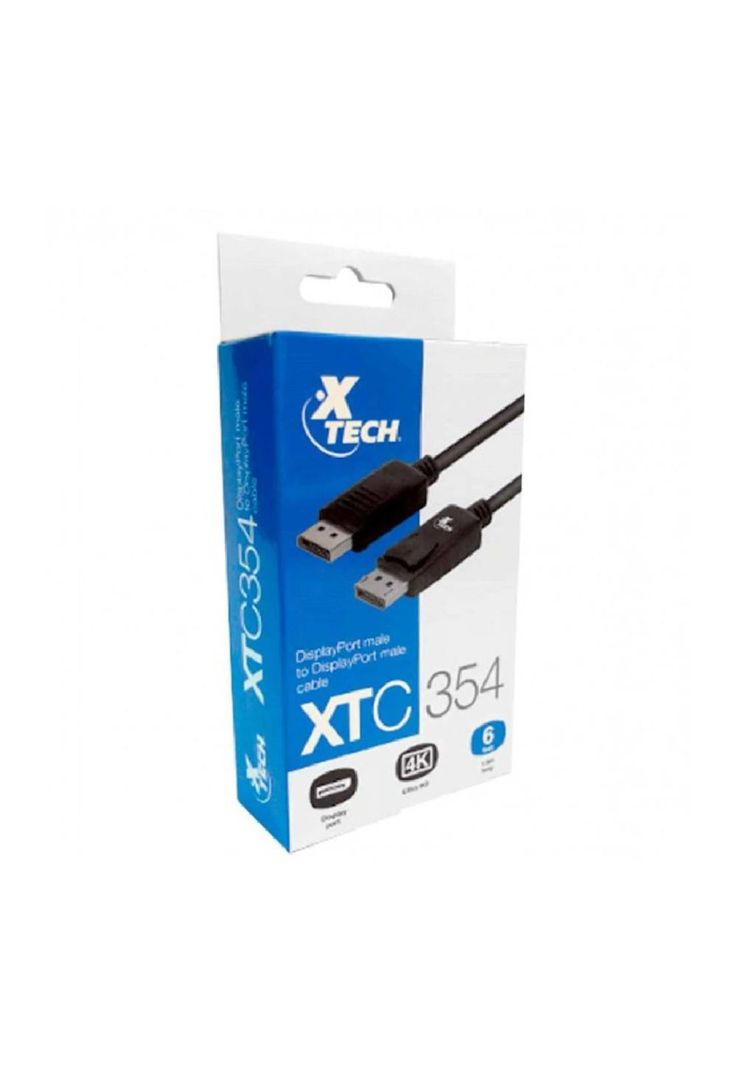 CABLE DISPLAY PORT MACHO-MACHO 1.8 MT XTECH-2