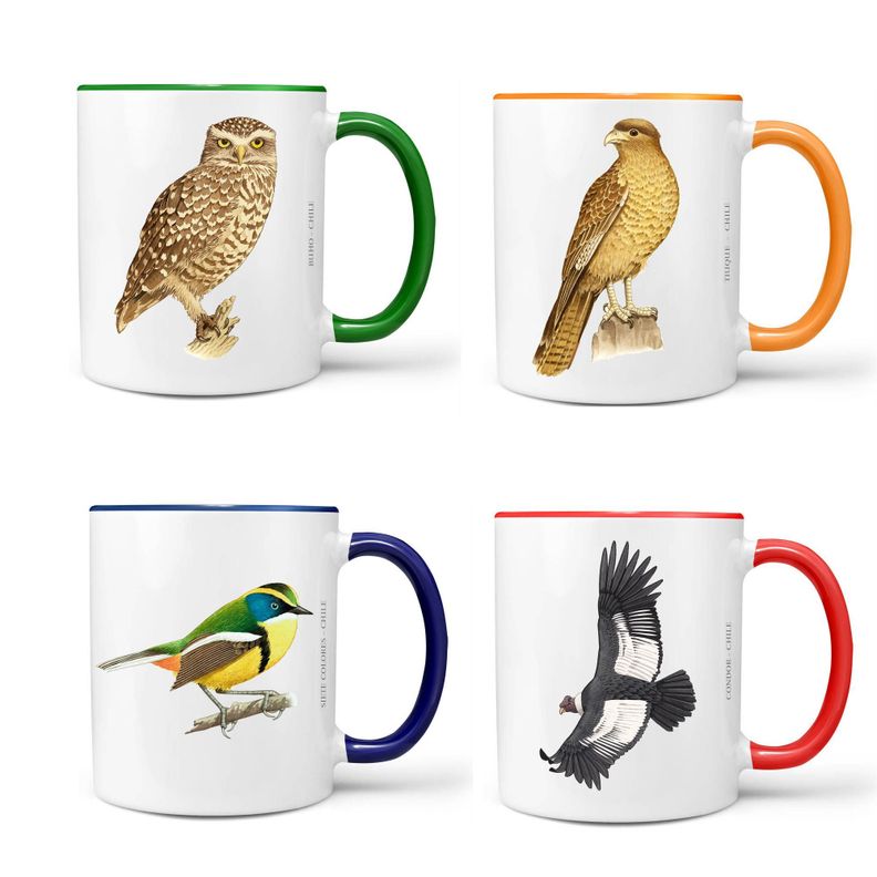 Set De 4 Tazones De Pájaros N°3-0