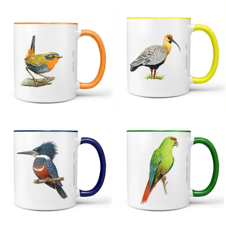 Set De 4 Tazones De Pájaros N°2-0