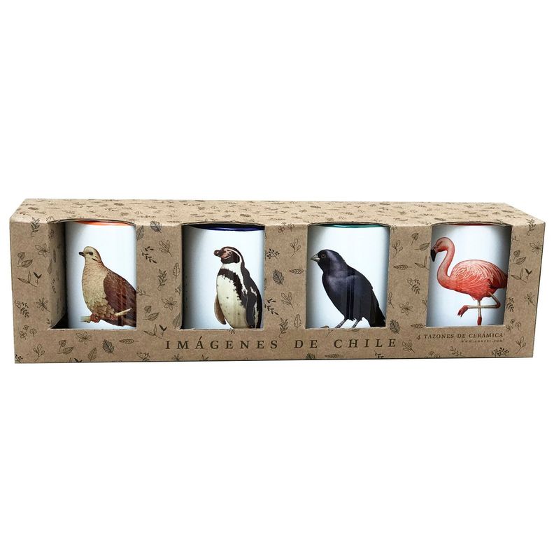 Set De 4 Tazones De Pájaros N°4-1