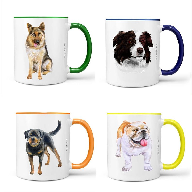 Set De 4 Tazones De Perros N°1-0