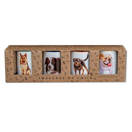 Set De 4 Tazones De Perros N°1-1