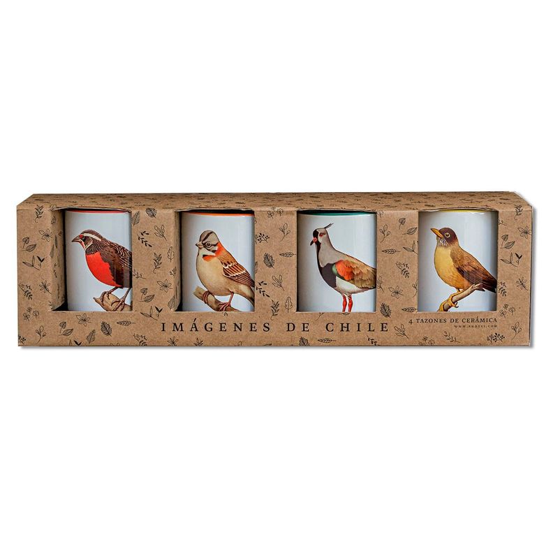 Set De 4 Tazones De Pájaros N°1-1