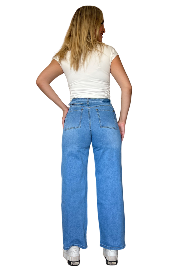 Jeans wide leg mujer celeste tiro alto y elasticado-4