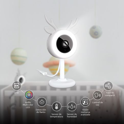 Camara monitor inteligente Wifi para Bebes-1