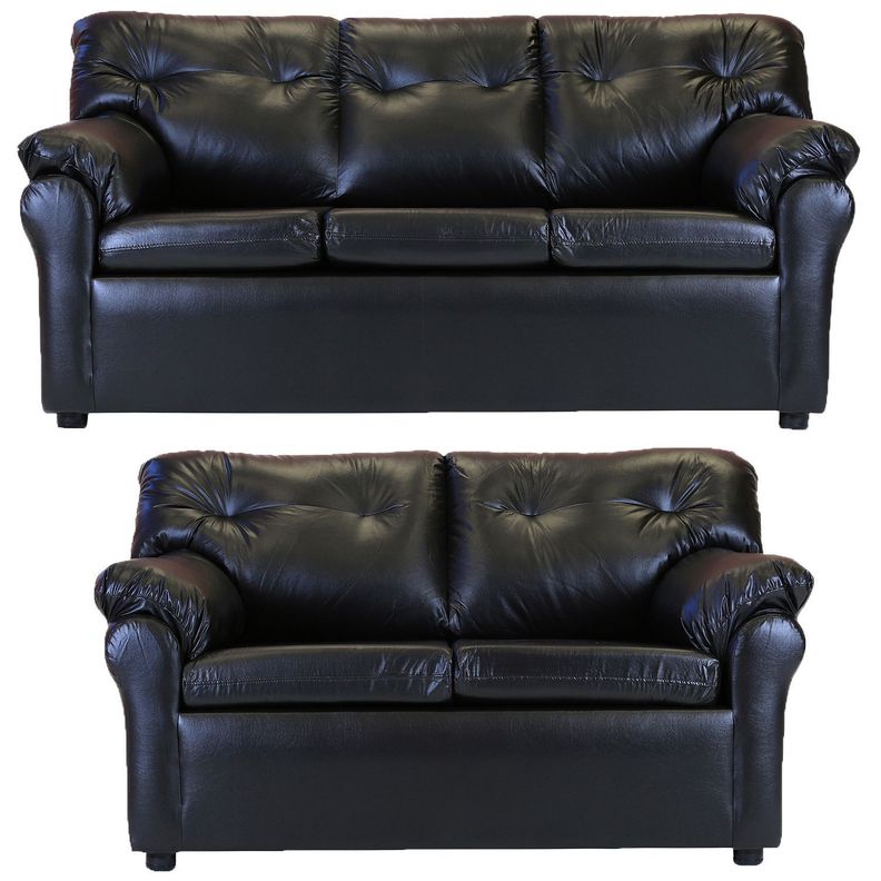 Living America 32 - Cuero Sintetico Pu Negro
