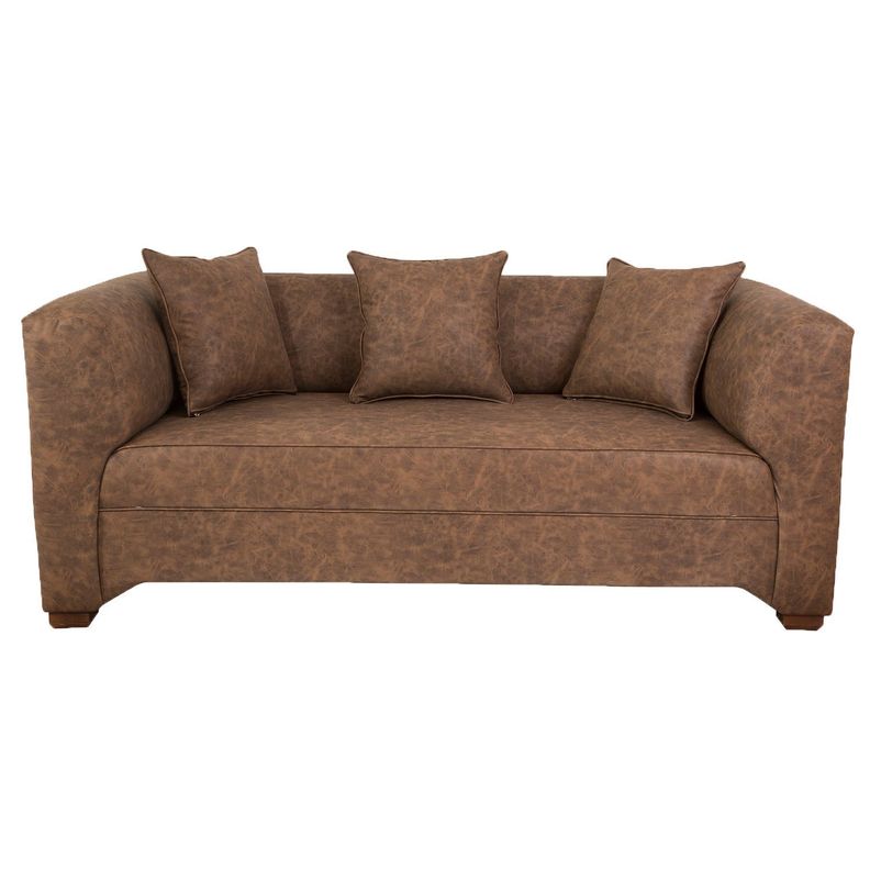 Sofa Metropolitan 3 Cuerpos - Cuero Sintetico Auris