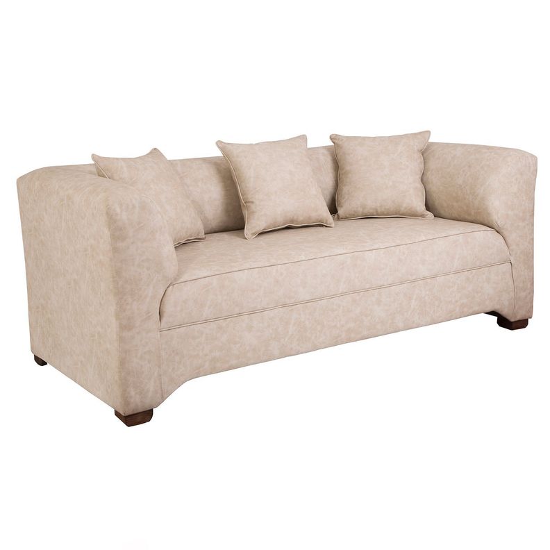 Sofa Metropolitan 3 Cuerpos - Cuero Sintetico Auris