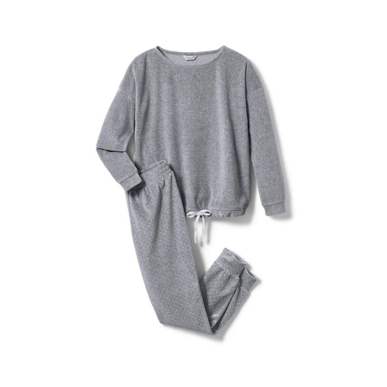 Pijama Nicki Gris Algodon Tchibo-0