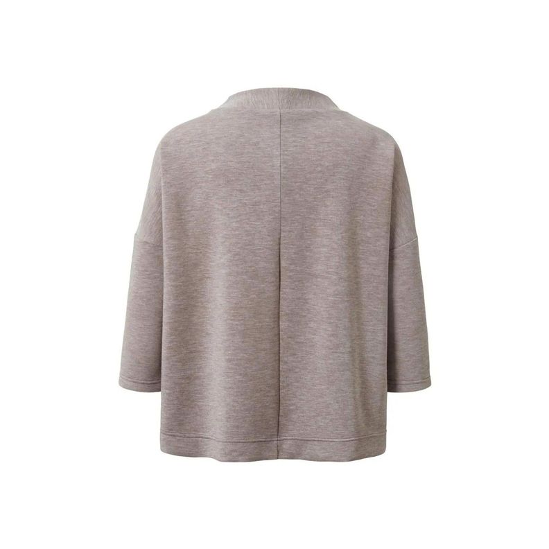 Sudadera Mangas 3/4 Taupe Mujer Tchibo-1