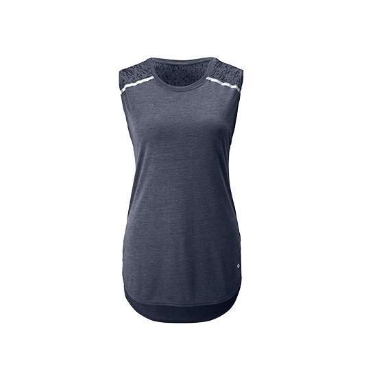 Top largo Deporte Mujer Gris-3