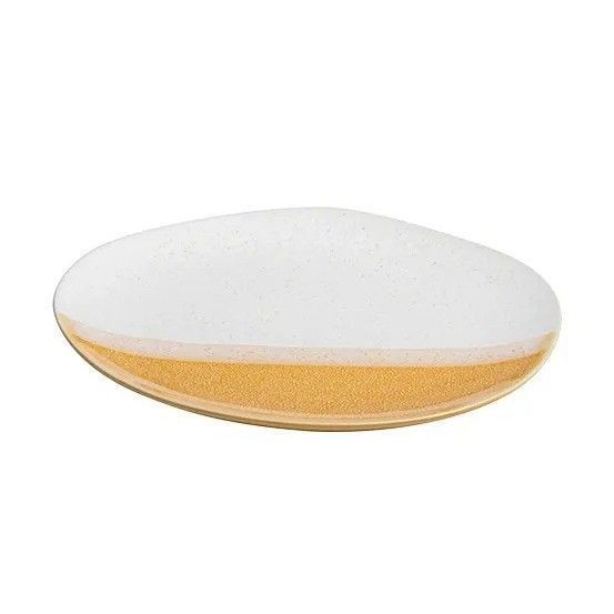 Platos Porcelana Color Forma Irregular (Set 4) Tchibo-4