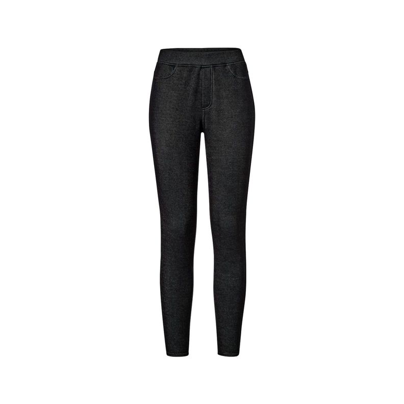 Leggings Forrados Optica Jeans Negro Mujer Tchibo-1