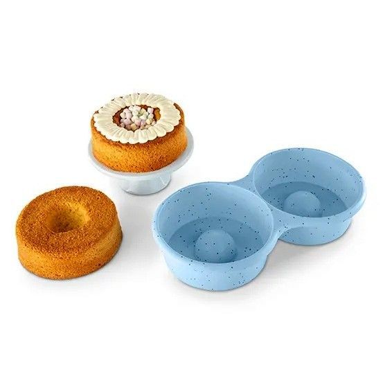 Molde De Torta Sorpresa Silicona Tchibo Azul