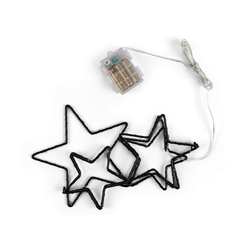 Estrella fugaz LED Navidad Negro Tchibo-1