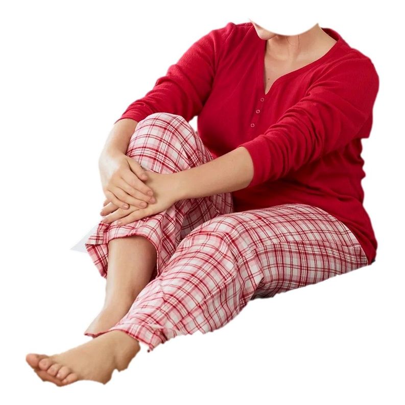 Pijama De Franela Algodon Mujer Tchibo-1