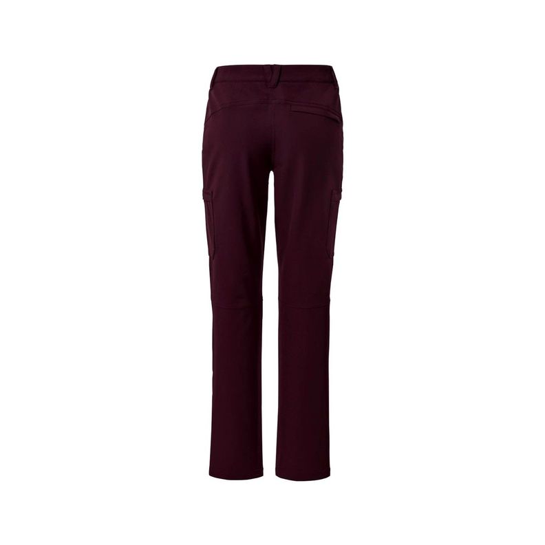 Pantalón Cargo softshell Burdeo Mujer Tchibo-0
