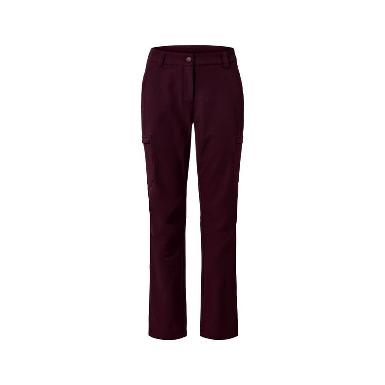 Pantalón Cargo softshell Burdeo Mujer Tchibo-1