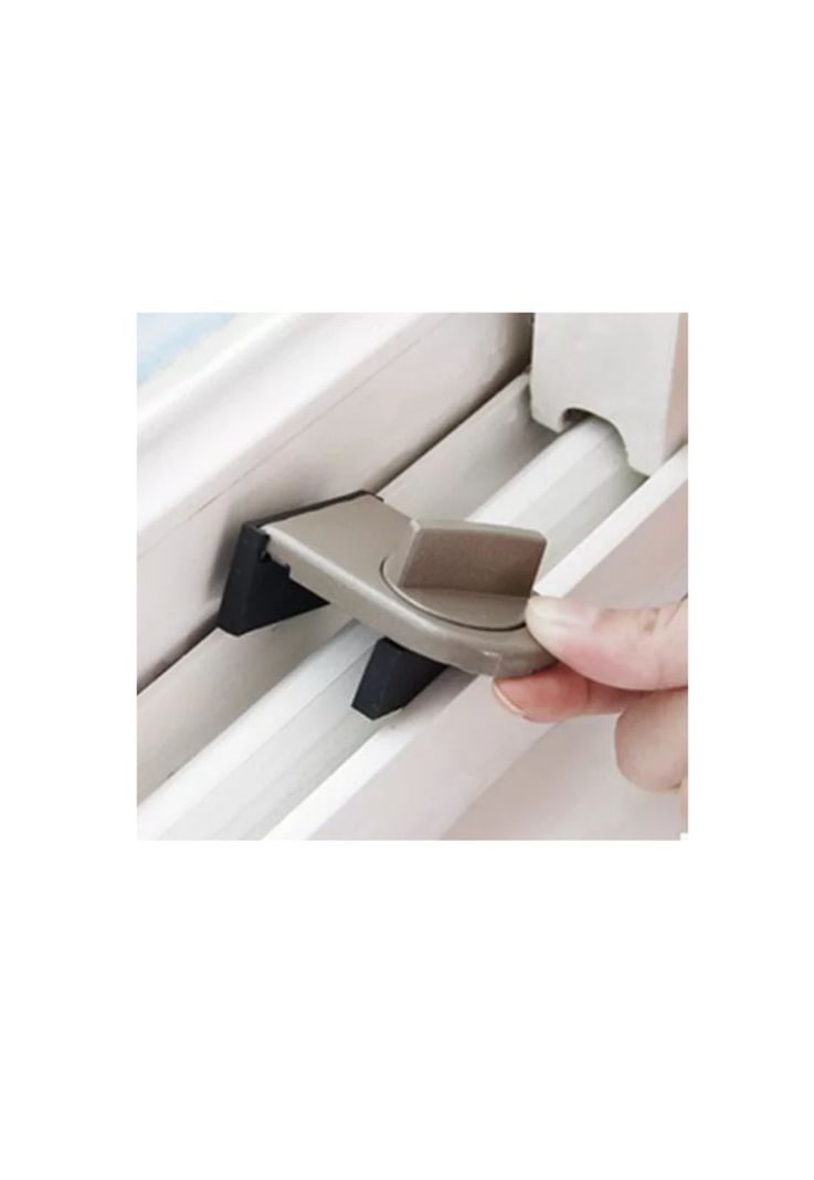 Pack 6 Seguros Traba Ventana Corredera Ajuste Manual Para Niños-4