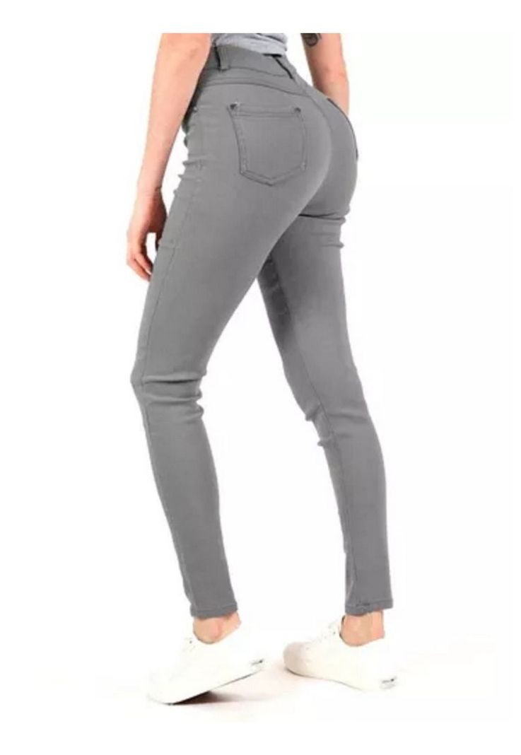 Pantalón Leggins Tipo Jeans Elástico De Mujer (colores) Azul marino-1
