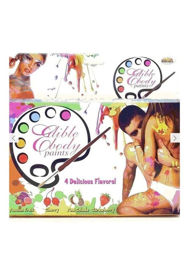 Pintura Comestible Juego Sexual Sabor Piña Colada,frutilla-0