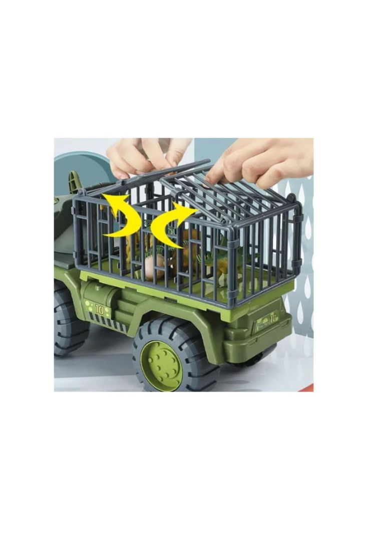 Camión Transporte Dinosaurios Triceratops Rex Juguete Niños-5