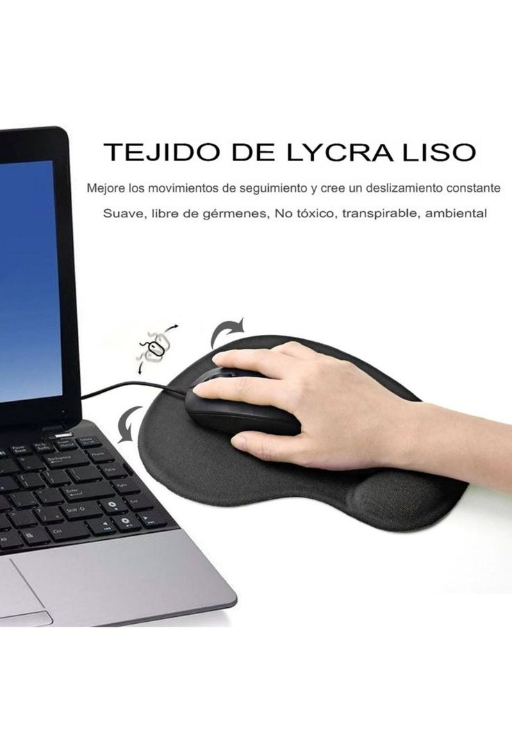 Mousepad Ergonómico con Gel - Soporte para Muñeca-1