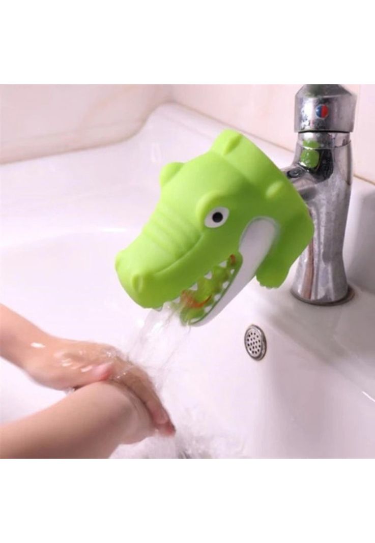 Extensor Para Llave Lavamanos Baño Niños Silicona Cocodrilo-0