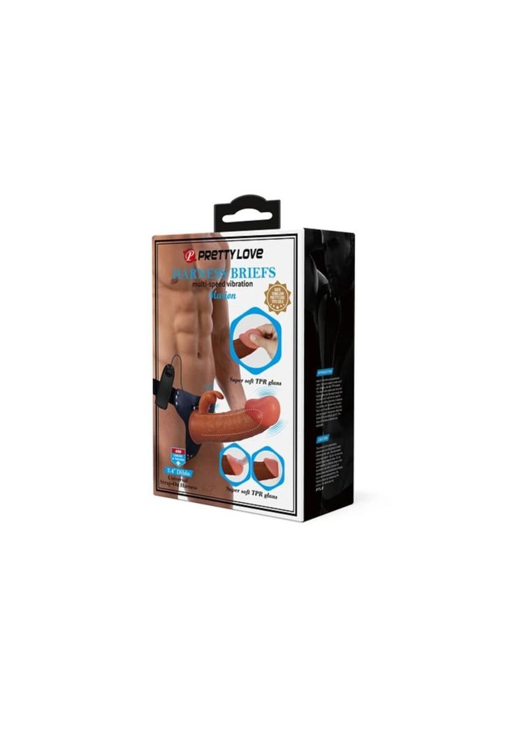 Arnés Sexual con Dildo Vibrador Consolador Ajustable Realista-1