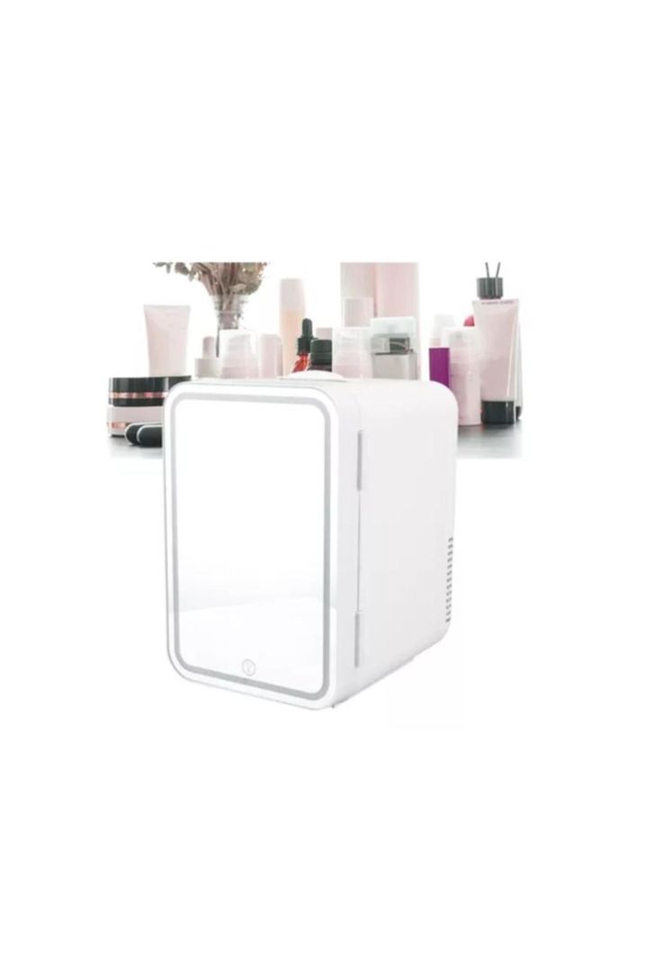 MINI REFRIGERADOR CON ESPEJO SKIN CARE 4L FRIO Y CALIENTE-0